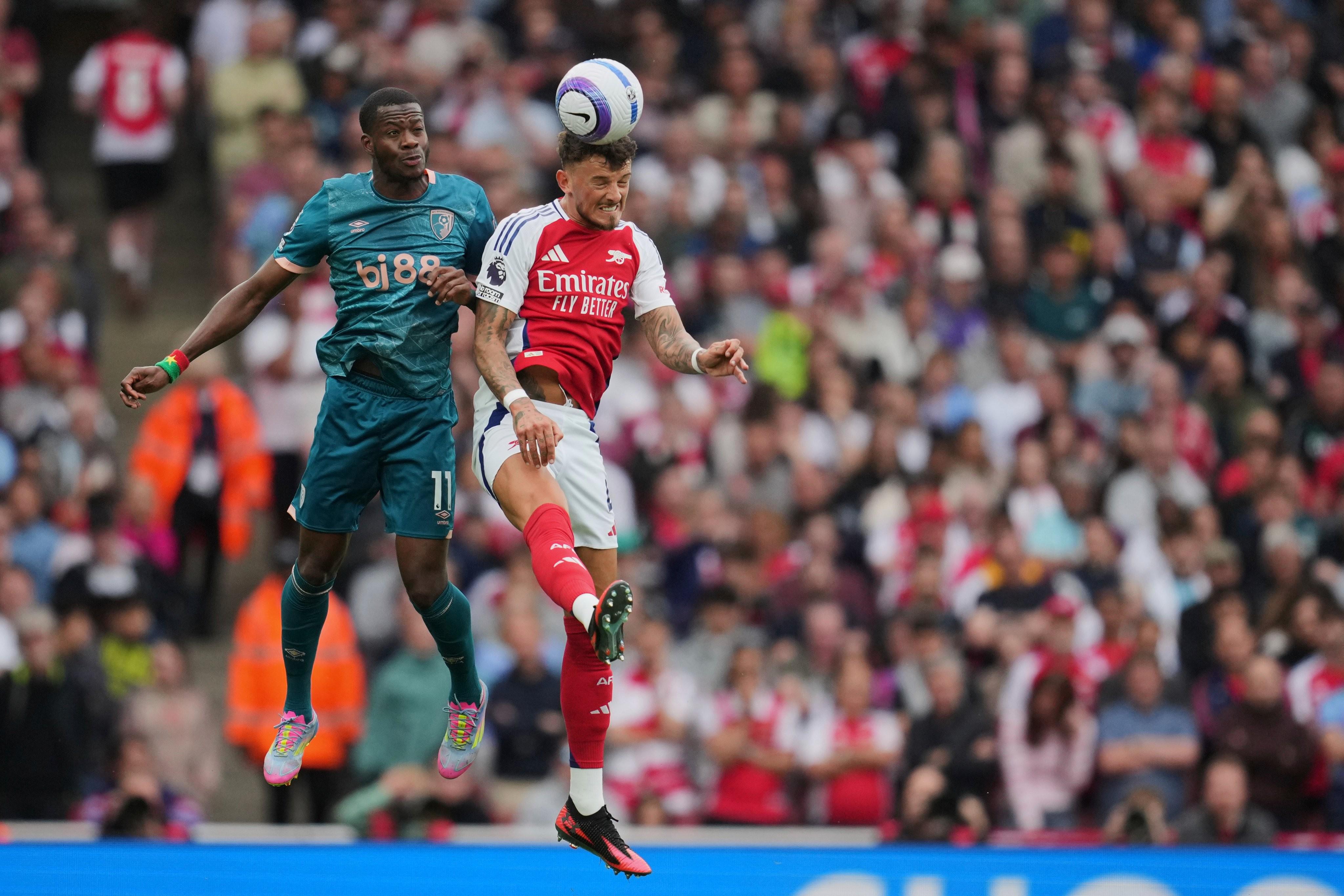 阿森纳大胜伯恩茅斯，继续逼近前四